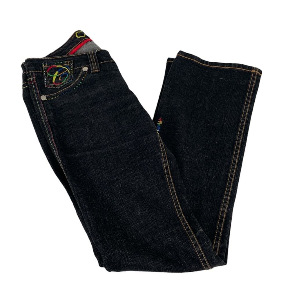 Coogi Straight Leg Black Jeans Size 7 - Picture 4 of 12